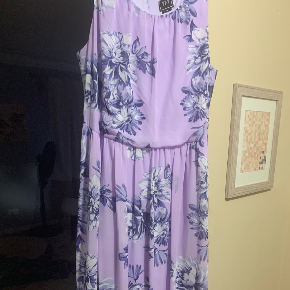 Floor length floral dress